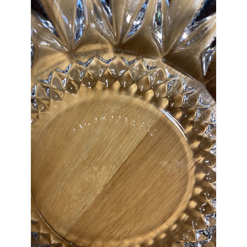 Vintage Clear Glass Ashtray Tray 6” Scalloped Edge – Retro MCM Grannycore Decor - Picture 5 of 5